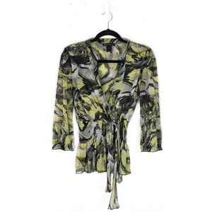 INC International Concepts | Neon green print top